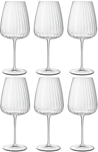 Bormioli Luigi Speakeasies Lot de 6 verres à vin rouge en verre 70 cl. Verre sonore supérieur High-Tech.