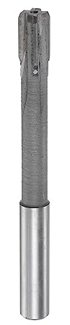 sourcing map Spannen Reibahle 9.7mm H7 Hartmetall Spitze Gerade Flöten Rund Schaft Drehmaschine Fräser