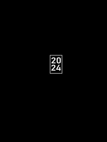 2024: Kalender 2024 buchkalender 1 tag 1 seite, kalenderbuch 2024 12 monate von Januar bis Dezember, Jahresplaner, din A4