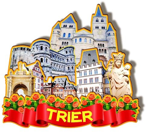Orlaybar Trier Germany Dekorativer Magnet 3D Kühlschrank Stadt Reise Souvenir Touristengeschenke Handarbeit Handwerk Kühlschrankmagnet Heimdekoration -789