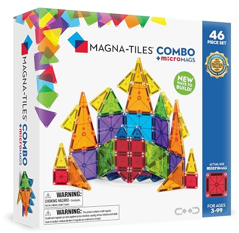 Magna-Tiles MicroMAGS 46-Piece Combi Set