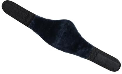 Sanofell by Werner Christ Lammfell-Nierenwärmer RIVERA – Dunkel, Gr. L (110-130 cm) – Klettverschluss, atmungsaktiv, temperaturausgleichend, maschinenwaschbar, Schmerzen & Muskelentspannung