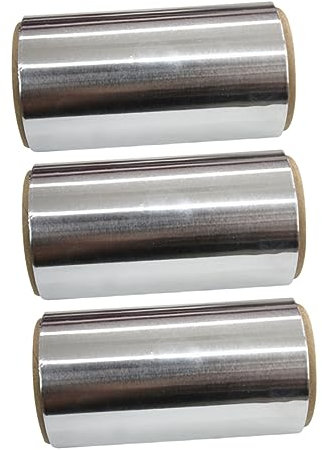 BCOATH 3rolle Friseur Alufolie Professionelle Dauerwelle Und Haarfärbung Hochwertige Reißfeste Strähnenfolie Für Salon Und DIY-anwendungen Haartool Für Friseure Und Nagelstudios