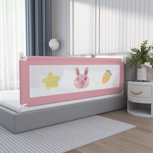 PRMTYUP Sicherheitsgitter Für Kleinkinderbetten Absturzsicherung Vertikal Anhebbares, Höhenverstellbares Schutzgeländer Universelles Schutzgeländer Für Kinderbetten,09,180CM