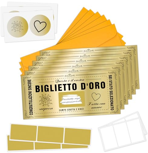 6 Rubbelkarten Gold Rubbelkarten mit personalisierten Umschlägen Geschenk Reise Überraschung Karte zum Freirubbeln Bordkarte Überraschung Ziel Geschenkkarte Flugticket für Geburtstag Valentinstag