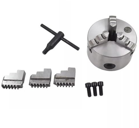 CHJYGMH Pièces d'outils de Jardin Mandrin de Tour autocentrant K11-100 à 3 Mors de 4 Pouces pour perceuse-fraiseuse Solide et Durable