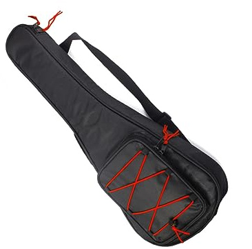 SUPVOX Custodia Morbida Per Chitarra Elettrica e Acustica Borsa Imbottita Spallacci Regolabili e Tasca Frontale Per Accessori Design Compatto e Protettivo Rosso