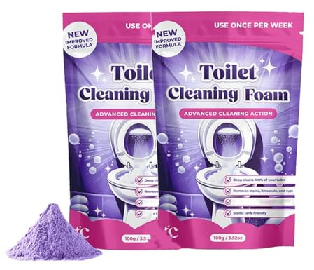 Toilet Cleaner, Toilet Freshener, Removes Limescale, Long Lasting Fragrance, Deep Cleaning Toilet Tablets, Deep Clean Without Scrubbing, Instan Action Foam for Sparkling Clean Toilet (2)