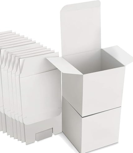 Weiße Karton Geschenkboxen, Karton Schachteln Schachtel mit deckel, Geschenkbox Quadratisch, für Hochzeit, Geburtstag, Party, Dekoration, 15x15x15cm,15 Stück