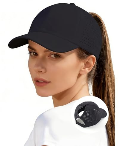 LISHIHE Basecap Damen Sommer Ponytail Mesh,Baseball Caps Für Damen Pferdeschwanz,Sport Kappe Damen Atmungsaktiv Leicht
