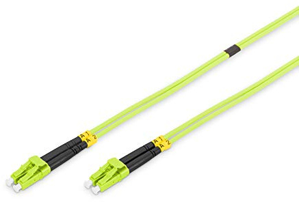 DIGITUS Cable de fibra óptica OM5 – 3 m – LC a LC – Cable de FO dúplex