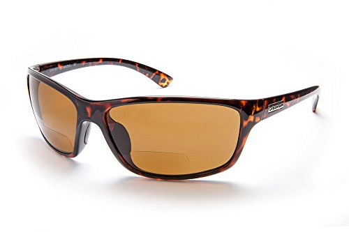 Urbanium Eyewear Modell London – sportliche Sonnenbrille in havanna-braun mit braunen Gläsern - polarisierend mit unauffälligen Lesefenster im unteren Bereich der Gläser. In verschiedenen Stärken.