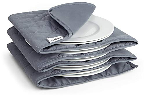 VonShef Plate Warmer Electric – 12 Plate Heater for Warming Dinner Plates to 73°C, Folding & Compact, Ideal for Sunday Lunch & Christmas – Grey (200W)