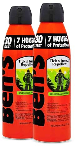 Ben's Tick & Insect Repellent Eco Spray - Bug Spray with 30% DEET for Mosquitoes, Ticks & More - Up to 7 Hours of Protection - Fragrance-Free - 6 oz (2 Pack)