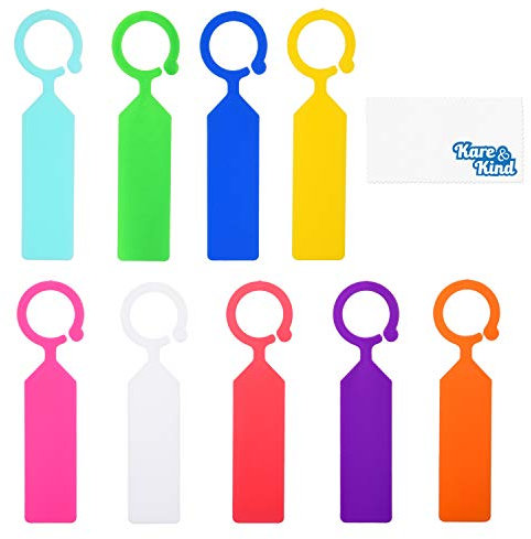 Kare & Kind 100x Etichette per Piante ad Anello da Appendere – Etichette in Plastica Colorata per Piante a Gancio – Resistenti al Clima e Riutilizzabili – Per Giardini, Nursery, Fattorie