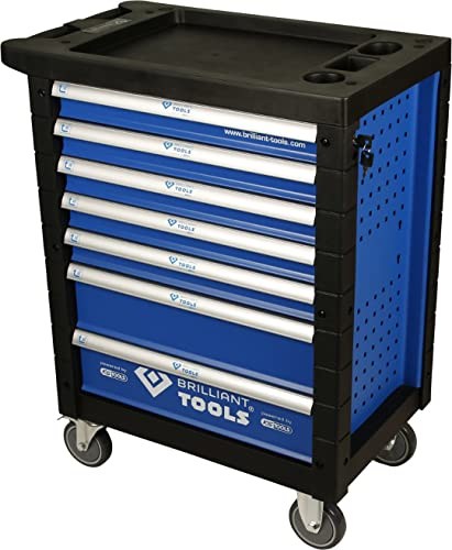 Brilliant Tools BT152900 Werkstattwagen mit 7 Schubladen, leer
