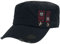 Rock Rebel by EMP Herren Schwarze Army-Cap mit Print, Aufnähern und Nieten one Size
