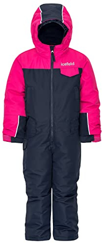 icefeld Schneeoverall/Skianzug pink in Größe 134/140