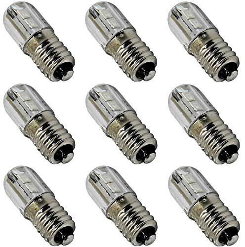 1x 3x 9x Schraubsockel E10 5730 LED - Ersatz Beleuchtung weiß warmweiß 3200K Sparlampe - 6V (9x)