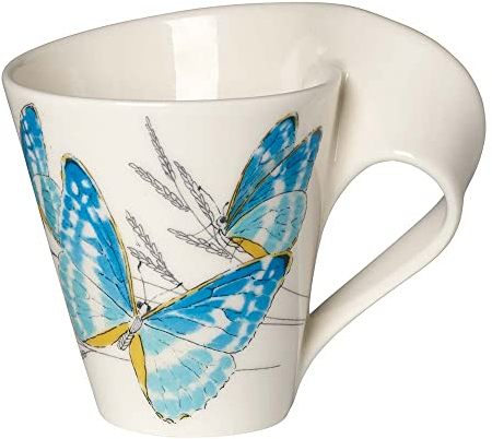 Henkelbecher 0,30ltr. im GK NEW WAVE CAFFE DEEP GREEN HAIRSTREAK Villeroy & Boch**2 (2 Stück)
