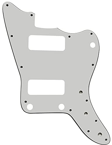 Passend für Japan Jazzmaster mit P90 Pickups, Stil ohne Rhythmuskontrolle, Gitarren-Pickguard (3-lagig, weiß)