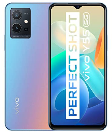 VIVO Y55 Móvil 5G, Smartphone con 4 + 128 GB, Telefonos Móviles, 6,58 Pulgadas LCD, Cámara Principal de 50 MP, 5000 mAh, Dual SIM Android Smartphone