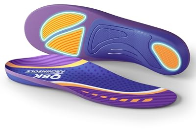 Supination Insoles, QBK Flat Foot Insoles Effective Prevent High Arch, Overpronation,Plantar-Fasciitis, Flat Feet. XS