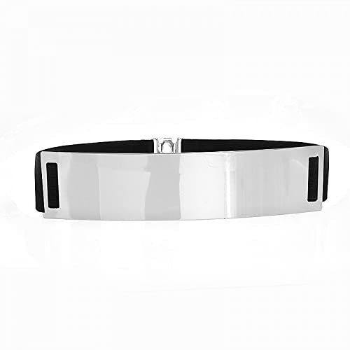 CHANYI Gürtel für Damen Kleid Frauen Gürtel Metall Spiegel Wide Frauen Gürtel Gold Silber Ketten Taille Gürtel Dame Kleid Mantel Gürtel Femme Gürtel Frau