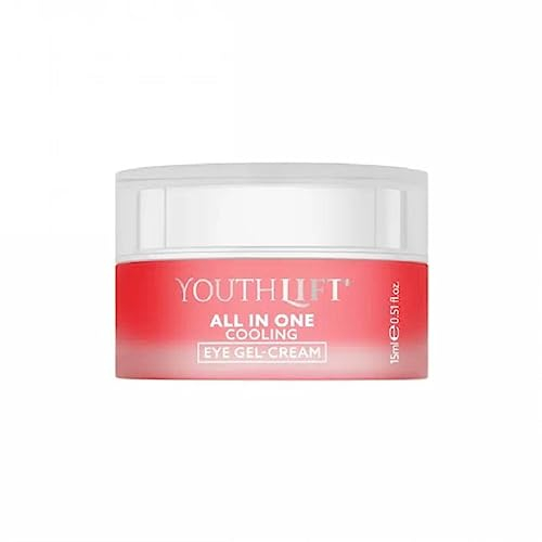 YOUTHLIFT Gel crème contour des yeux rafraîchissant tout-en-un (15 ml) – à action immédiate et longue durée, contient un booster végétal de collagène et un complexe de céramides hydratant