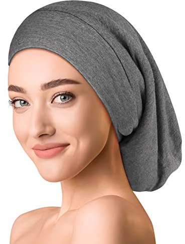 OLESILK Seidenhaube Bonnet Beanie für Tag & Nacht, Seide/Modal Unisex | Mütze & Bonnet: 100% Seide innen, Modal außen, dünn & weich. Chemo-Kopfbedeckung, Laufmütze, verstellbar.