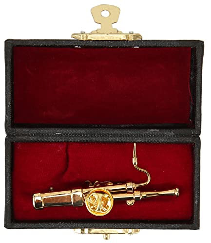 MUNEFE Mini-Fagott-Ornamente, Miniatur-Fagott Mit Aufbewahrungsbox, Mini-Musikinstrumentenmodell, Geschenkhandwerk Für Heimdekoration