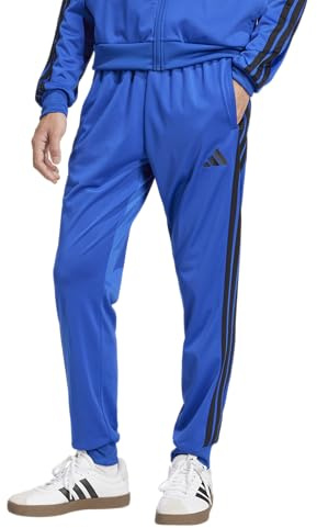Adidas Mens 3-Stripes Tricot Regular Tapered Sportswear Track Pants, Team Royal Blue, Large/Tall