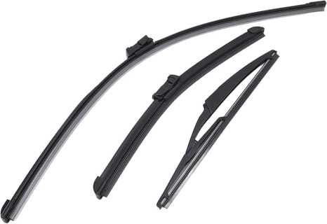 Scheibenwischerblätter Vorne und Hinten für 500C 500L 2009 Bis 2023, Original-Ersatz-Scheibenwischerblätter-Set, für Autozubehör