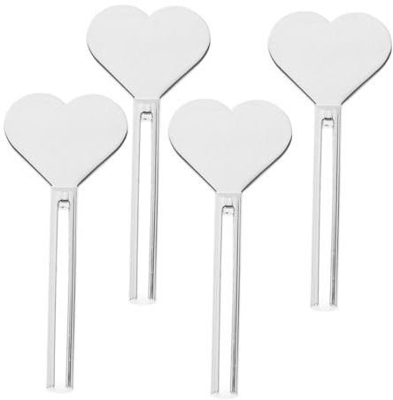 Beaupretty Zahnpasta-quetscher 4er-set Zinklegierung Design in Herzform für Zuhause