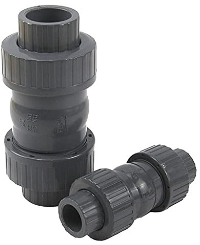 Inline-Rückschlagventil*Rückschlagventil, 1 Stück Innendurchmesser 20 mm-63 mm, Rückschlagventil, Doppelverbindung, Einweg-Rückschlagventil, Gartenhaus, Aquarium, PVC-Wasserrohranschlüsse, Anschluss (