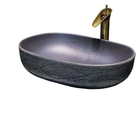 yixinzi-2024 Waschbecken Keramik Retro Badezimmer Waschbecken Antike Kunst Hand Waschbecken Arbeitsplatte Waschbecken Haushalt Badezimmer Waschbecken Aufsatzwaschbecken
