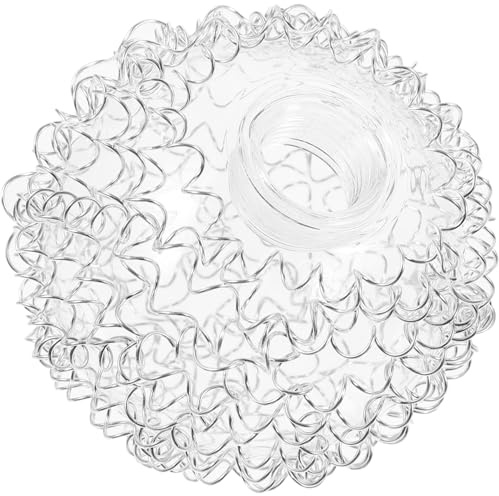 Globe Glass Lamp Shade G9 Holder Aluminium Wire Replacement | Glass Globe Lamp Shade Replacement, Decorative Hanging Shade for Table Lamp, Glass and Aluminium Wire Build