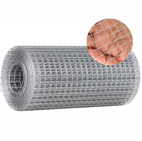 VXHCS 304 Edelstahl-Maschendraht, Volierendraht 6mm/0,8mm Garden Farm Treppendekornetz, Balkon-Grenzschutzzaunnetz (0.17x6m)
