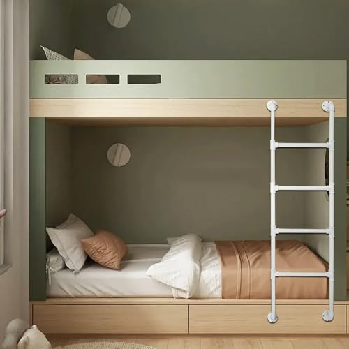Strapazierfähige Sicherheits-Trittleiter für Etagenbett, für Innen- und Außenbereich, Dachboden, Dachboden, Kletterleiter, Garage, Keller, Fenster, Brunnen, Notausfluchtleiter, 175 cm