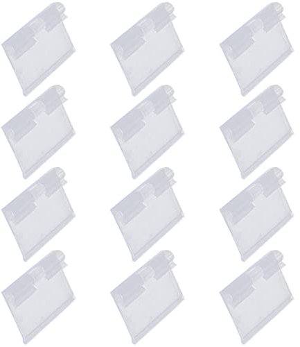 GRIRIW 30stücke Transparent Preisschilder Aus Kunststoff Praktische Etiketten Für Regaletikettenhalter Preisständer Mit Klarem Design
