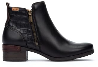 Pikolinos Botines de tacón en Cuero Malaga para Mujer Color Black