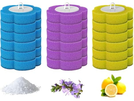 2025 New Disposable Toilet Brush & Wand Kit - Hygienic Cleaning System for Toilet, Sink, Bathtub, Wash Basin - Includes Replacement Brush Heads (Ocean+Lemon+Lavender (no brush))