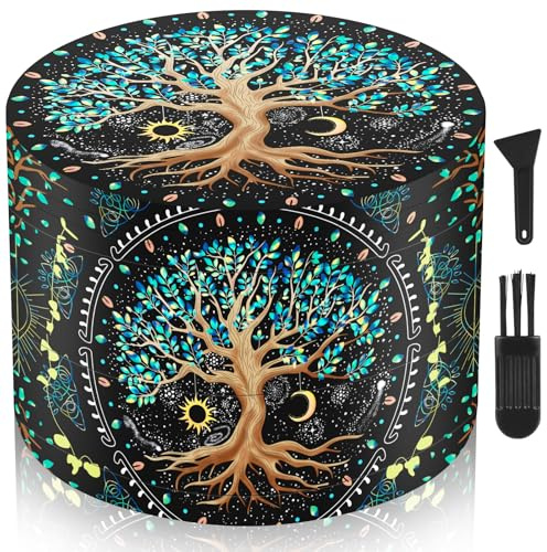 Astriva Grinder Grande tritatutto da 63 mm, set da 4 pezzi, design albero, macinaspezie con raschietto e spazzola in plastica, per spezie