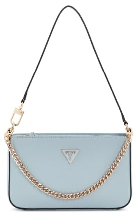 GUESS Noelle II Mini Top Zip Shoulder Bag Misty Blue