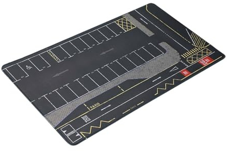 F Fityle Alfombrilla de ratón para Garaje, Juguete de exhibición de vehículos, Antideslizante, para Escritorio Infantil, 40 x 70 cm, Enrollable, Escala 1/64