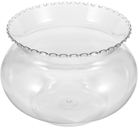 ibasenice Transparentes Tisch Aquarium 3100ml – Großer Kapazität Fischglas für Kleine Fische & Wasserpflanzen – Bruchsicheres Design, Langlebig & Klar Sichtbar – Ideal für Büro, Wohnzimmer & Zuhause