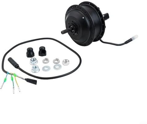 Eawfgtuw Kit motore per mozzo ruota posteriore per bicicletta, 36 V, 350 W, con cavo a 9 pin, per conversione bici elettrica, compatibile con ruote da 16 a 29 pollici (48 V)