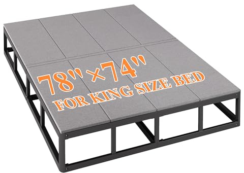 NANMENGNM King Bunkie Board (74x78in) - 6mm Ultra-Thin & Ultra-Rigid, Heavy Duty Maximum Support Bed Base Panel - Low Profile, Breathable, Noise Reducing, Moisture Resistant