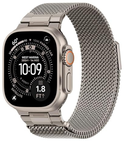 SOLOLUP Milanaise Magnetic Armband für Apple Watch Ultra 3/2 Armband Herren | 49mm 46mm 45mm 44mm 42mm 41mm 40mm 38mm Milanese Loop,Edelstahl Metall Verbinder Band für iWatch 11 10 9 8 7 6 5 4 3 SE 3/2