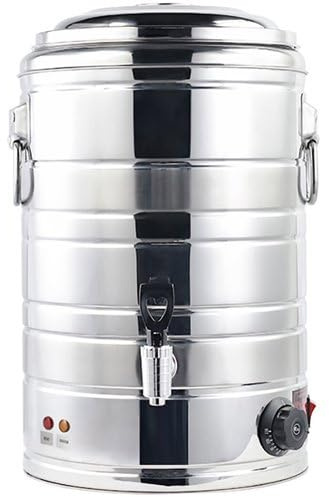 Stalwart 20L Commercial Water Boiler, Triple Wall Stainless Steel, Electric Hot Water Urn for Catering
